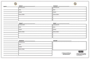 HomeworkMaster Dry Erase Horizontal Wall Chart