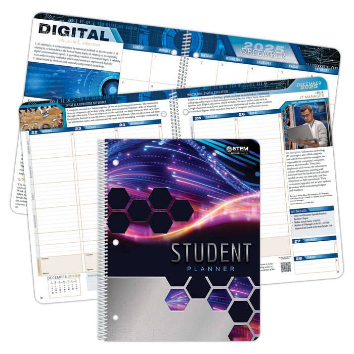 MSTEM: Middle School STEM Student Planner - 2025-2026